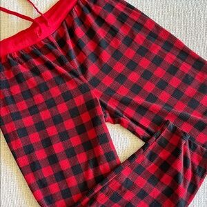 Eddie Bauer Red and Black Plaid Sleepwear